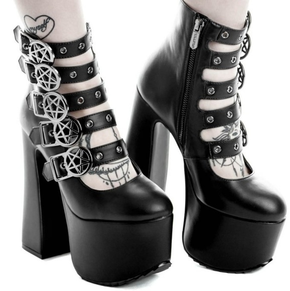 platform emo boots